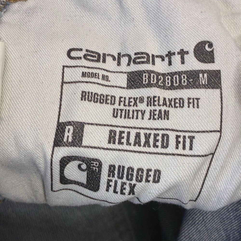 Carhartt Rugged Flex Relaxed Fit Utility Jeans Men’s 33x32 Carpenter Denim - Picture 10 of 10